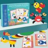 Montessori Puzzle Készlet Gyerekeknek