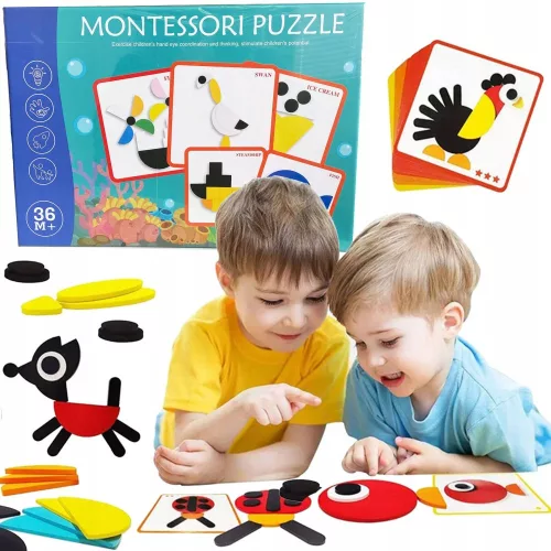 Montessori Puzzle Készlet Gyerekeknek