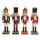 Karácsonyi Diótörő Dekorációs Figura 12cm – 4db