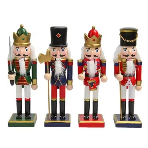 Karácsonyi Diótörő Dekorációs Figura 12cm – 4db