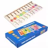 Montessori Fa Szám- és Forma Puzzle Gyerekeknek