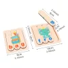 Montessori fa kép és szókirakó puzzle
