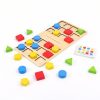 Szín- és forma kirakó logikai játék gyerekeknek