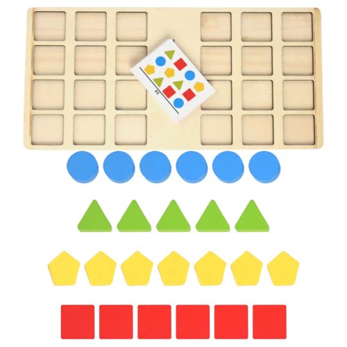 Szín- és forma kirakó logikai játék gyerekeknek