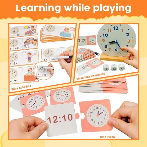 Montessori időmester – Fa oktató óra gyerekeknek