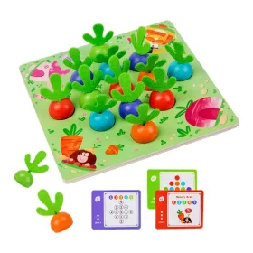   Montessori színes „répás” memória- és logikai játék