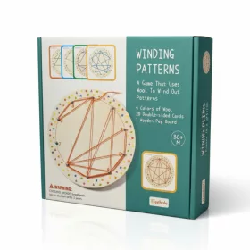   Montessori mintafűző fejlesztő játék - fonalas geometriai minták