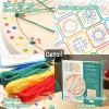 Montessori mintafűző fejlesztő játék - fonalas geometriai minták