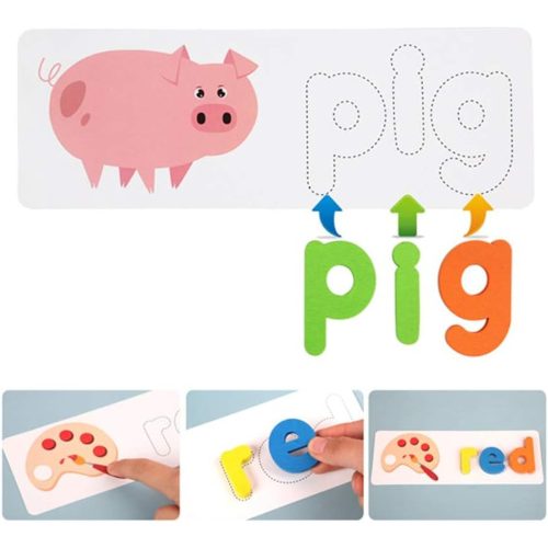 Montessori angol betűkirakó és szóképző játék gyerekeknek