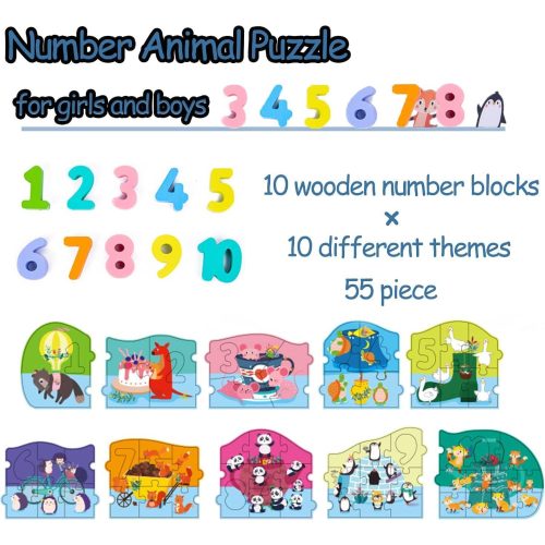 Numerdals – fa oktató számkirakó puzzle gyerekeknek