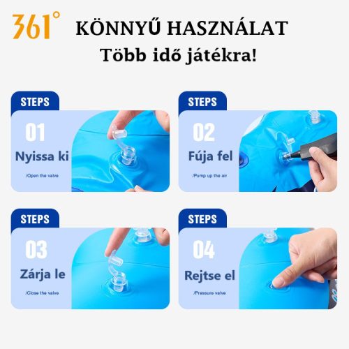 Cool Summer Felfújható Úszógumi Kapaszkodóval  – 120 cm