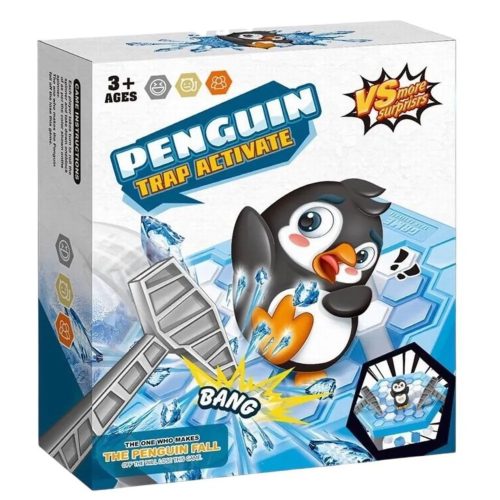 OEM Pingvin és Jég Ütögetős Társasjáték (Penguin Trap Activate)