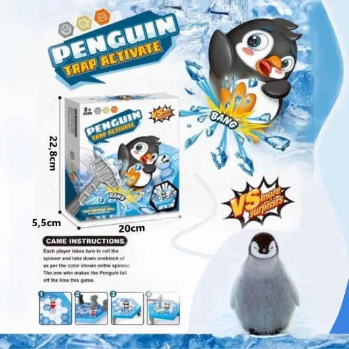 OEM Pingvin és Jég Ütögetős Társasjáték (Penguin Trap Activate)