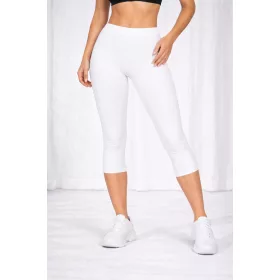 Puha tapintású 3/4-es női bambusz leggings - Fehér