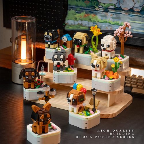 Schnauzer & növényes építőkészlet - 176db