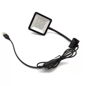   Csíptetős LED Akváriumi Lámpa –13 LED és USB csatlakozással