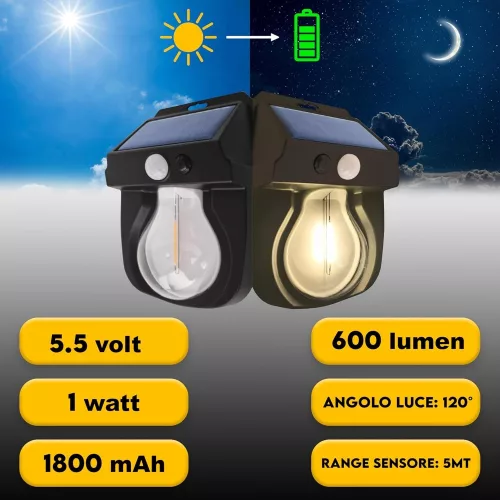 Solar Mozgásérzékelő Napelemes Kültéri Lámpa-CL-118