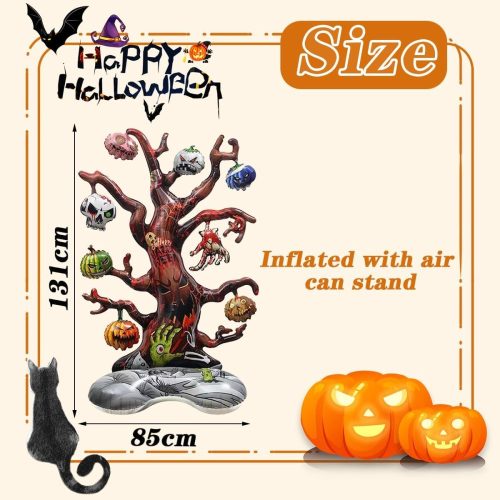 Halloween óriás rémísztő fa fólia lufi