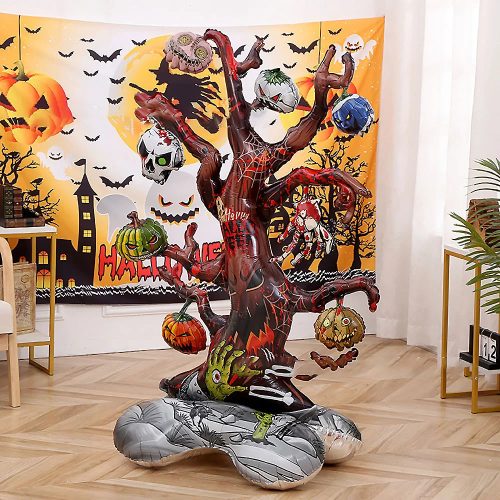 Halloween óriás rémísztő fa fólia lufi