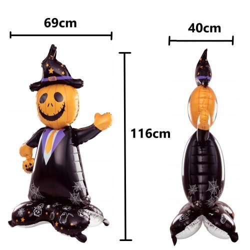 Halloween óriás Mr. Töklámpás álló fólia lufi 