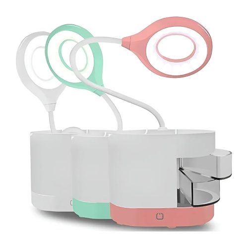 Multifunkciós LED Asztali Lámpa – Tolltartóval és Tárolóval