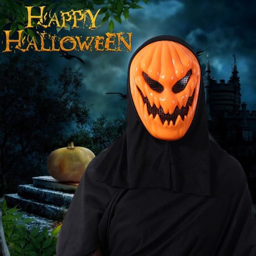 Halloween tökfej maszk - 17x25cm