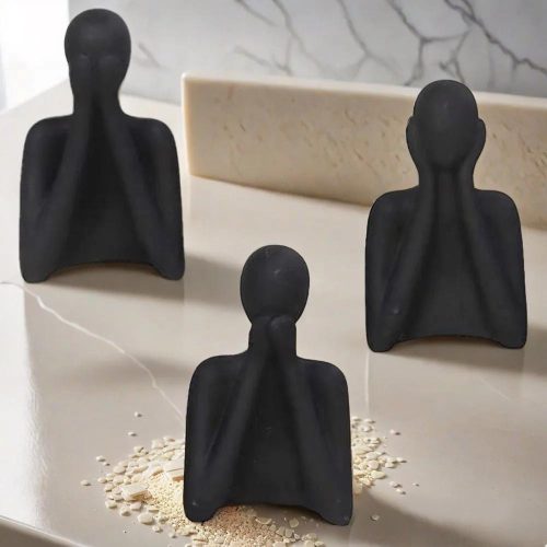 Absztrakt minimalista figurák 16cm - „Ne láss, ne hallj, ne szólj"