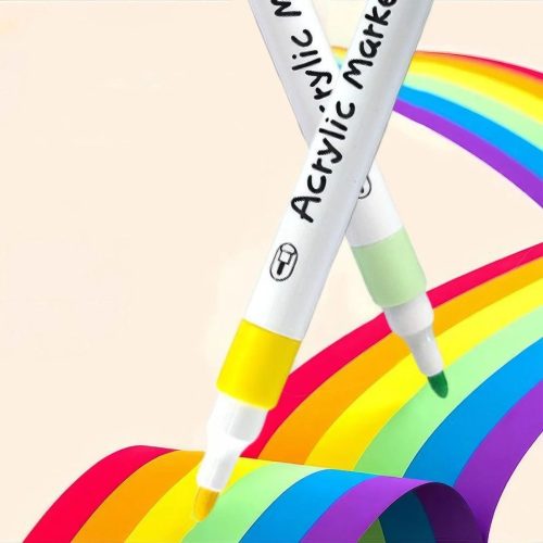 Akril festék filctoll készlet hordozható tárolóban-36db