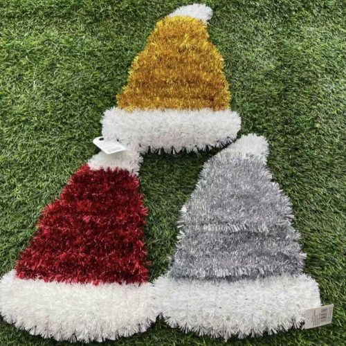 Dekoratív karácsonyi Mikulás sapka -35x27cm