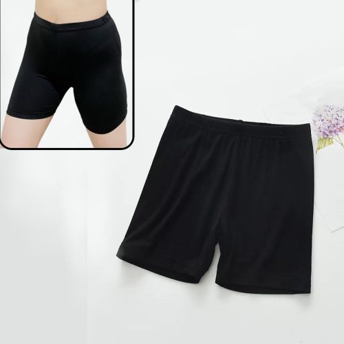 Bambusz rövid női leggings – fekete
