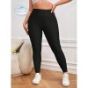 Bambusz magasderekú női leggings – fekete