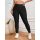 Bambusz magasderekú női leggings – fekete