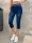 Rugalmas faramer hatású 3/4-es női leggings  