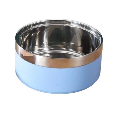 Kisállat speciális fém tál-14cm - Halványkék