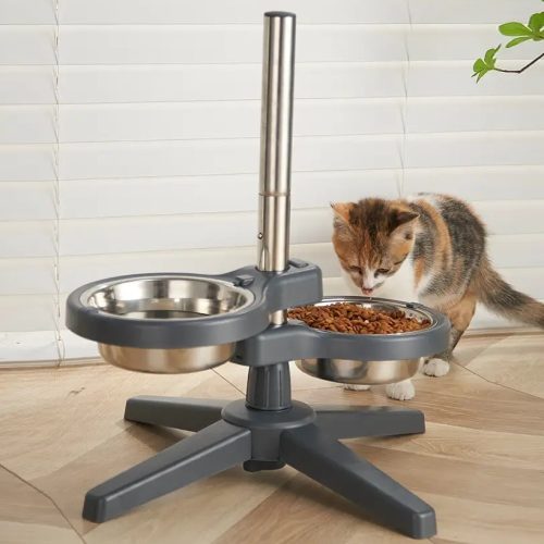 Kisállat duplán rögzített tál-állíthatós - Kicsi