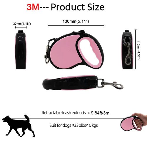 Kisállat flexi automata póráz  – 3 m - Kék