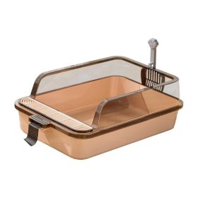   Fröccsenésmentes macska alomtálca ,zacskóval & lapáttal - Barna