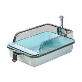   Fröccsenésmentes macska alomtálca ,zacskóval & lapáttal - Kék