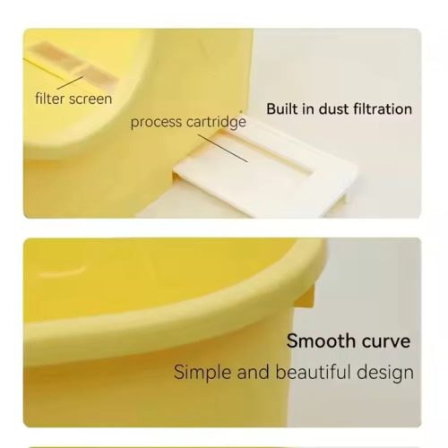 Filter magasfalú macska alomtálca lapáttal-közepes