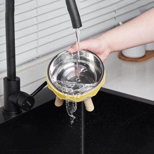 Magasított lábas kisállat tál 3 az 1-ben - Tojás mintájú