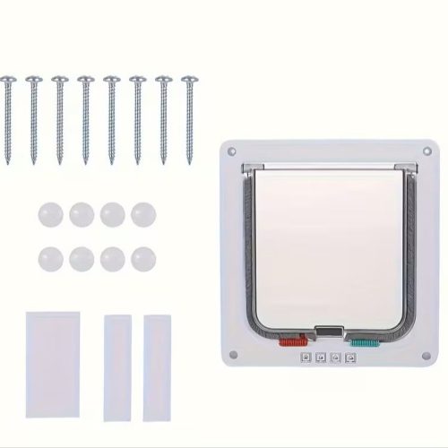 Kutya-macskaajtó 4 irányú biztonsági zárral 35 x 43cm