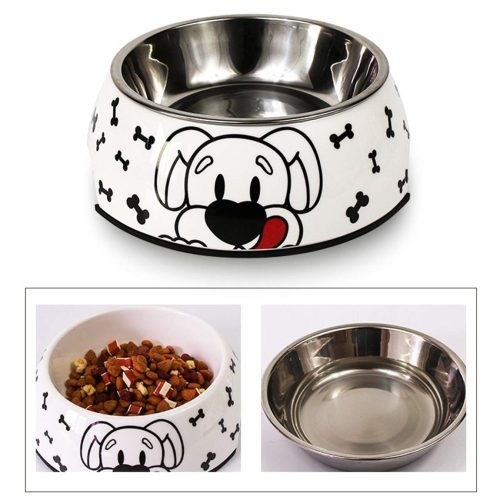 Kisállat mintás kivehető tál-kicsi ,(Melamin anyagú) - cicás