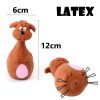 Sikoltozó latex játék kutyák részére –Bowling alakú figura