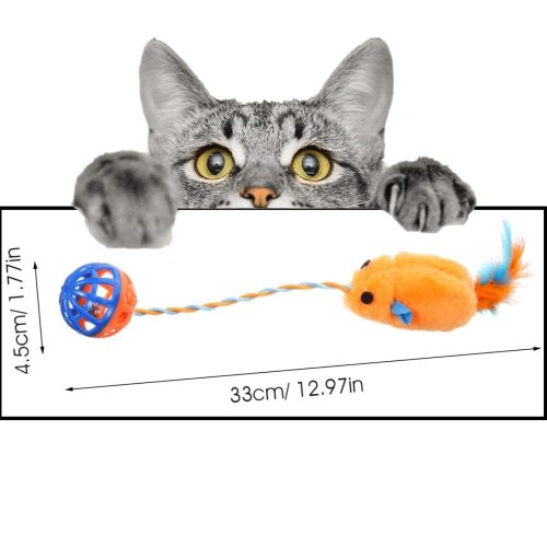 Nunbell cica csörgő labda plüss húzóegérrel