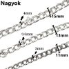 Kutya Kiképző Láncos Póráz-4.0mm - Fekete