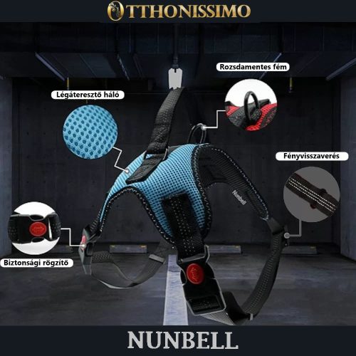 Nunbell Vest Harness Air típusú hám kisállatoknak-L - Kék