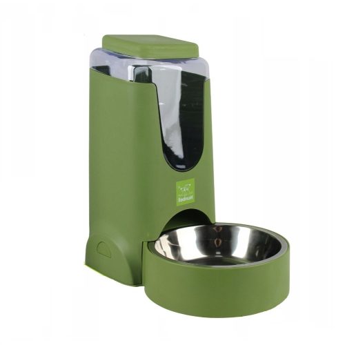 Kisállat automata etető rozsdamentes acél tállal -3,8L