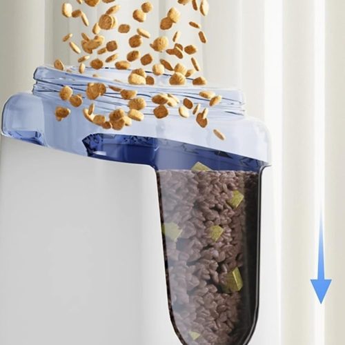 Kisállat automata etető rozsdamentes acél tállal -3,8L