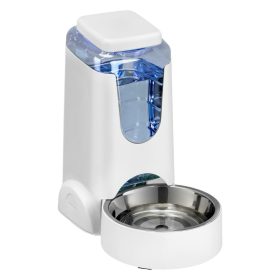 Kisállat automata itató rozsdamentes acél tállal-3,8L
