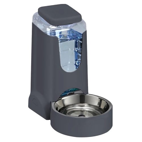 Kisállat automata itató rozsdamentes acél tállal-3,8L